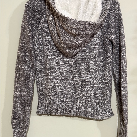 Garage Gray Chunky Knit Cardigan with Hood - Picture 5 of 7